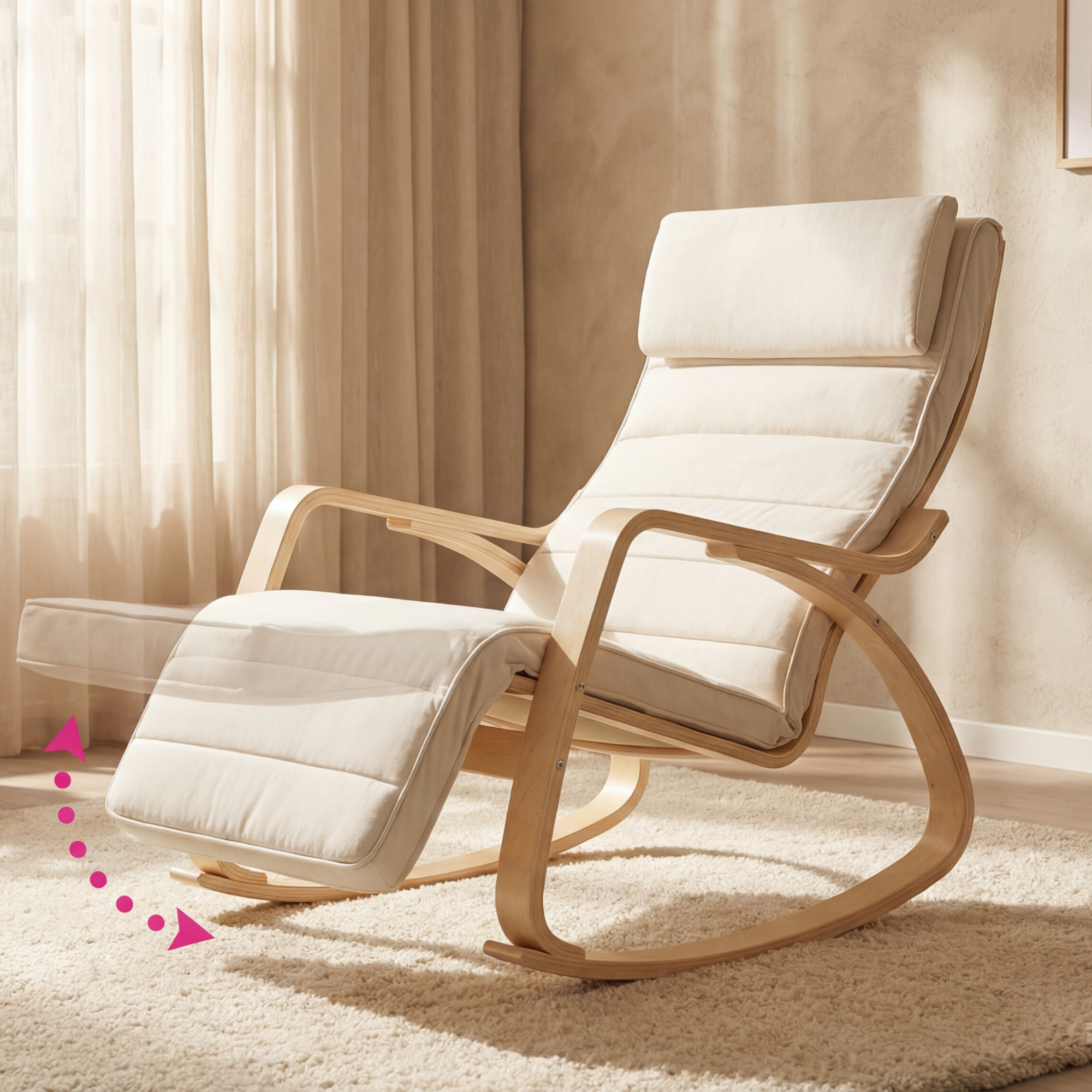 Bayt Relaxstoel - Wit - Baytliving