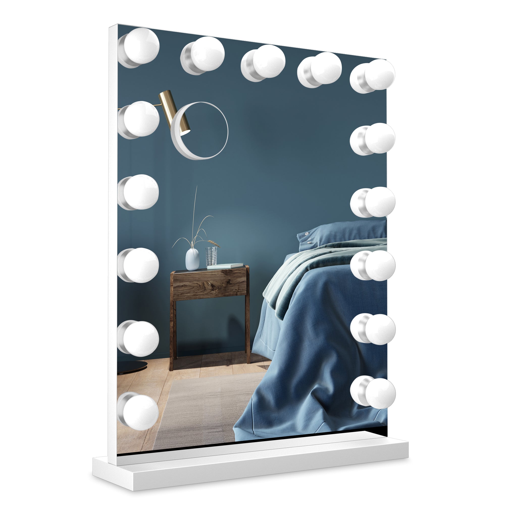 Hollywood Spiegel – 60×43Cm - Wit - Baytliving