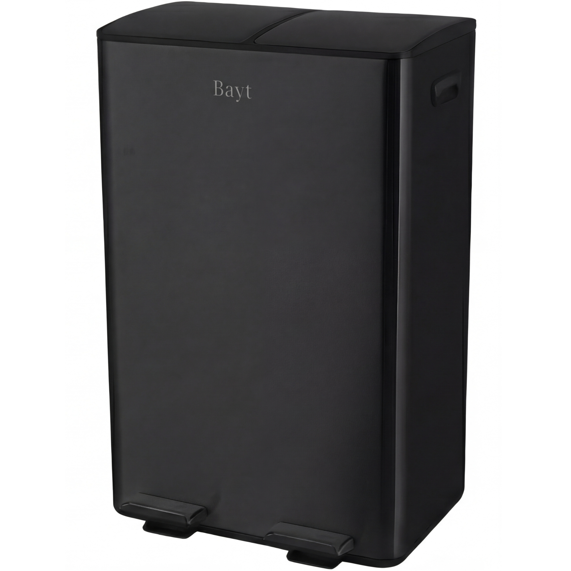 Bayt Prullenbak 60 liter - 2x30L Pedaalprullenbak - Zwart - Baytliving
