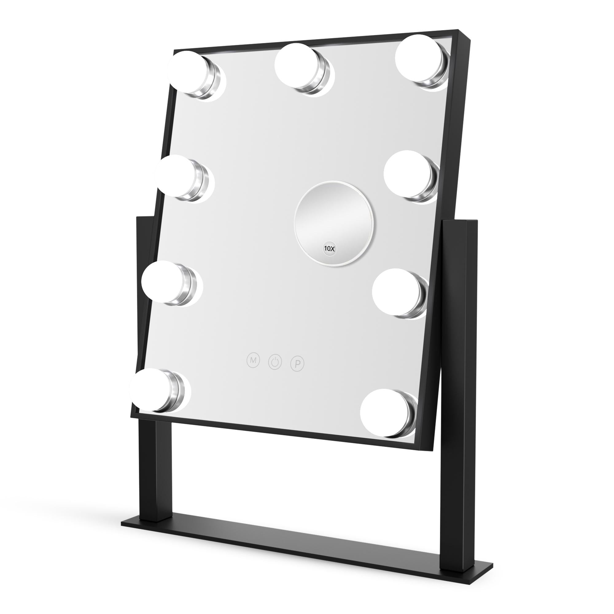 Hollywood Spiegel –36x30Cm -Zwart - Baytliving