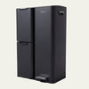 Bayt Prullenbak 60 liter - 3 compartimenten - Zwart -Outlet
