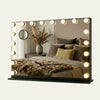 Hollywood Spiegel 80 x 60 cm met 10x Vergroting - Zwart