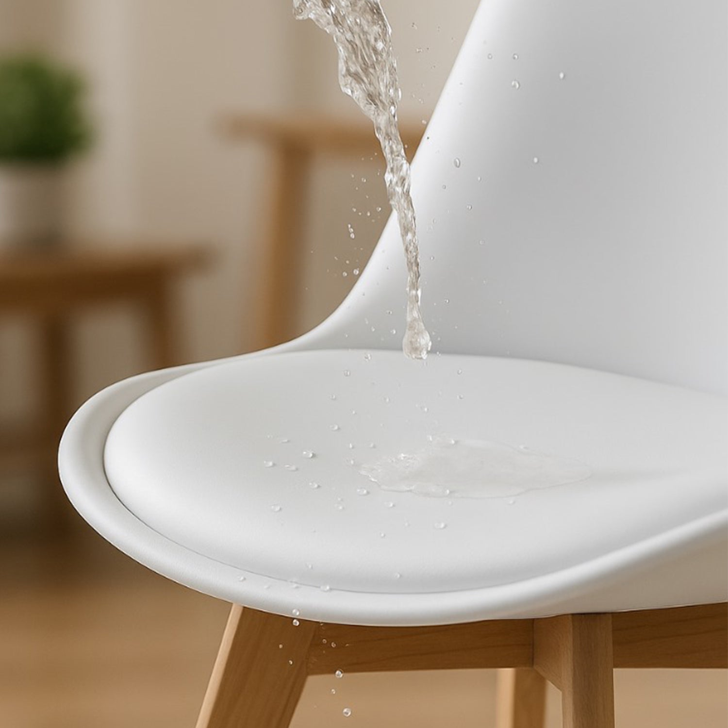 Bayt Eetkamerstoelen - Wit - 4 Stuks - Baytliving