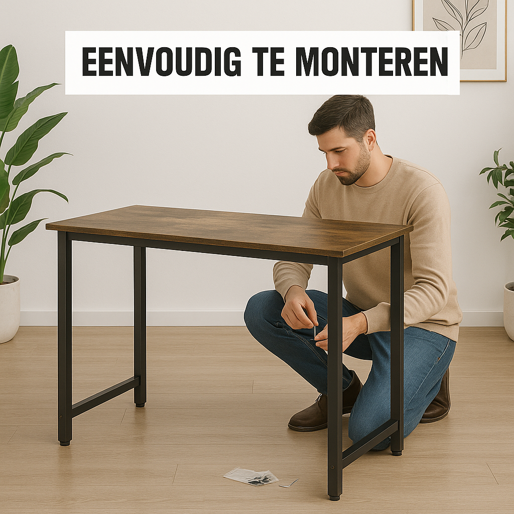 Bayt Bureau - 100x50x76 cm - Bruin