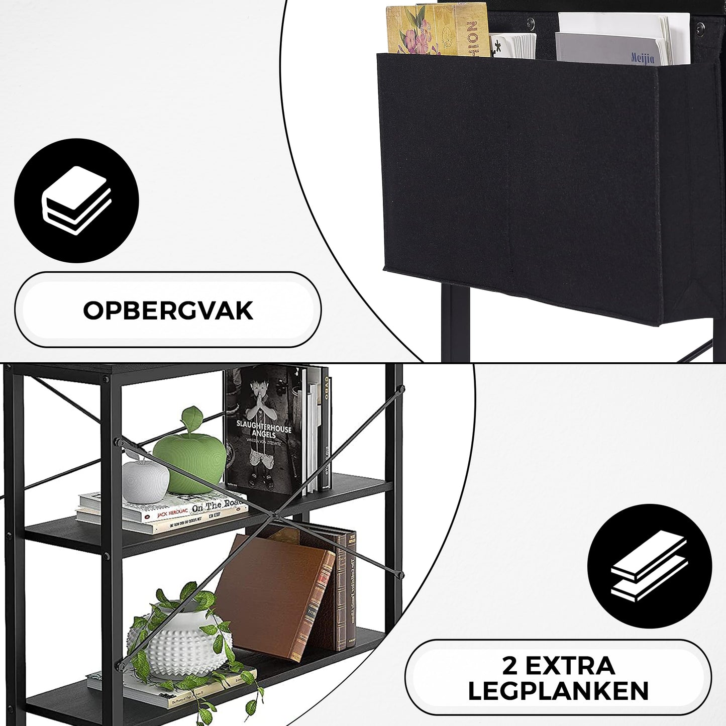 Bayt Hoekbureau – Zwart – 120 x 70 x 73 cm - Baytliving
