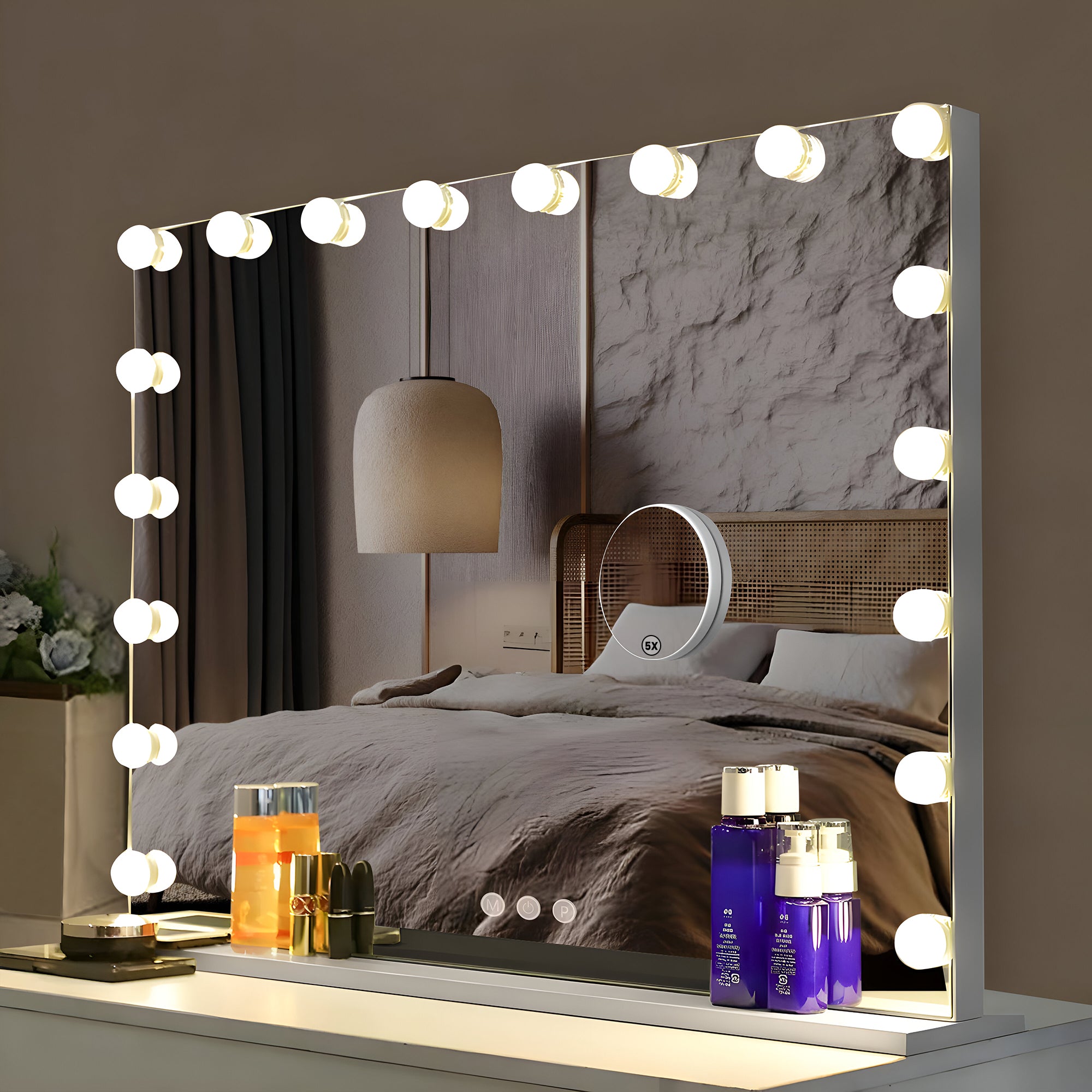 Bayt Hollywood Spiegel - 80x60cm - 5x Vergroting - Baytliving