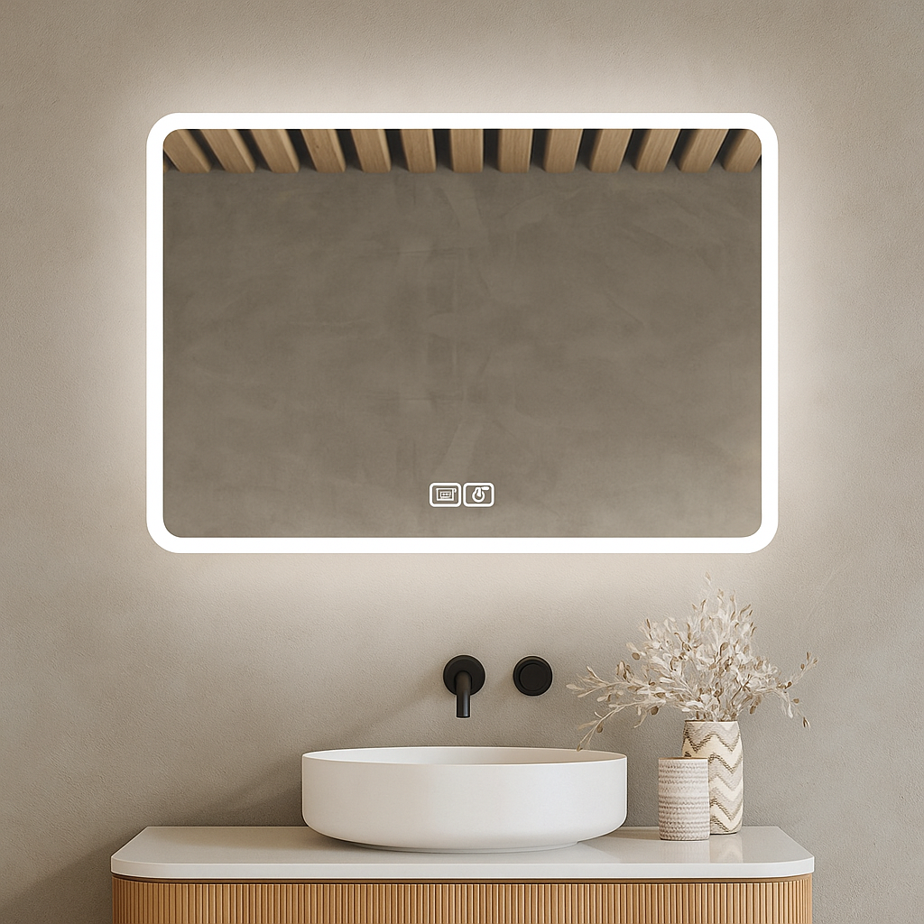 Bayt Badkamerspiegel met LED - 75x52 cm - 3 Lichtstanden - Baytliving