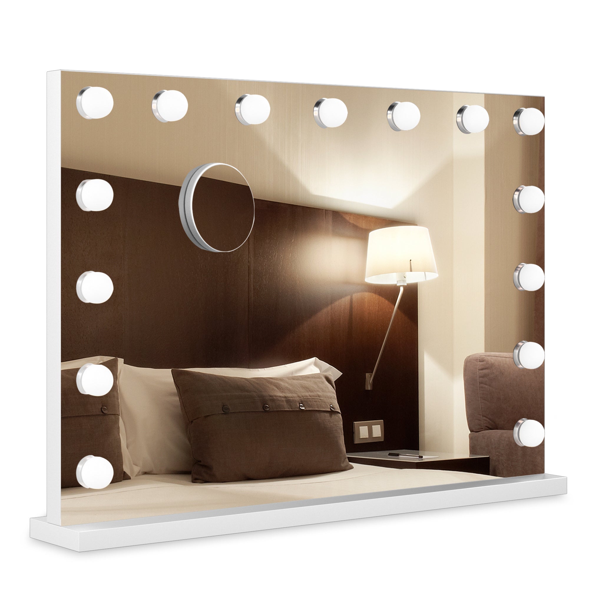 Kleine Witte Make-up spiegels Met verlichting 80 cm Kleine Witte Make-up spiegels Met verlichting 80 cm