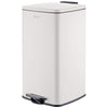Bayt Prullenbak 60 Liter met Pedaalbediening - Vierkant - Crème Wit - Outlet