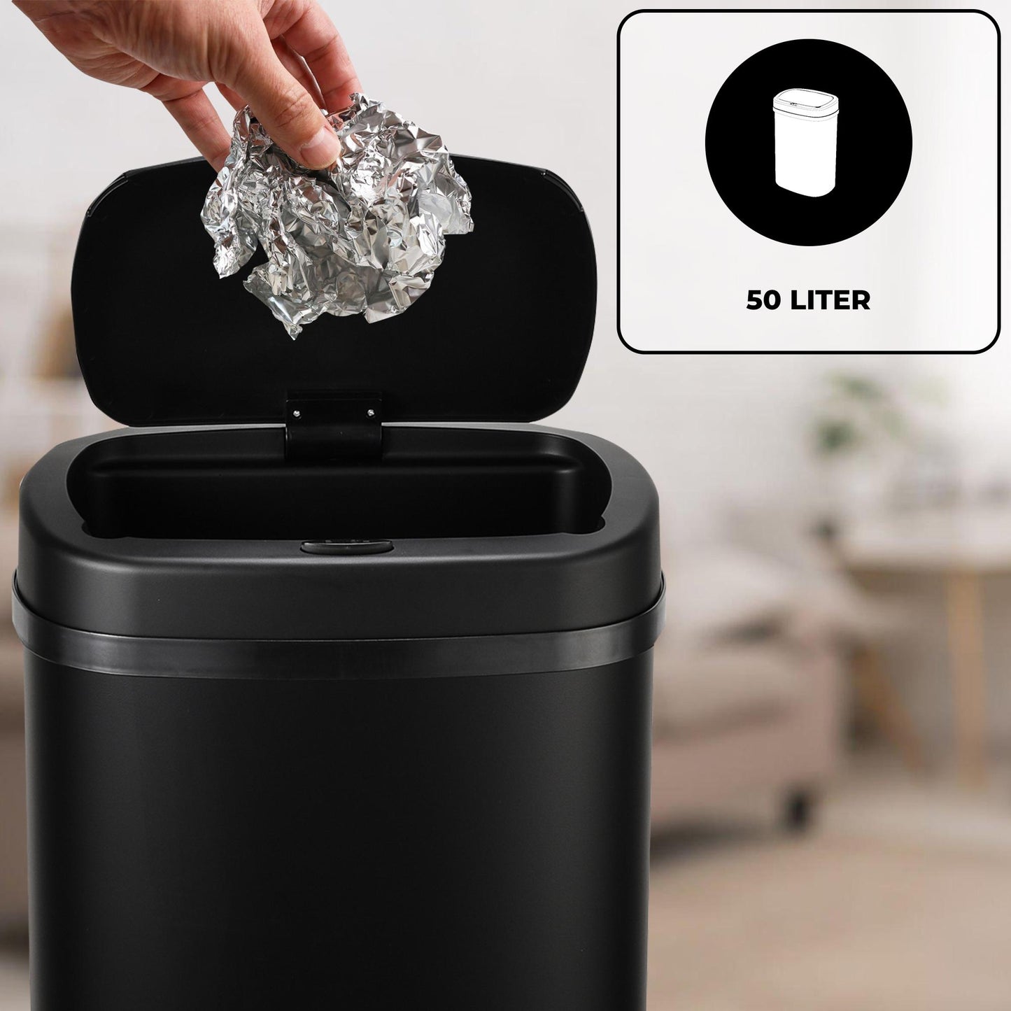 Bayt Prullenbak 50L – Touch bin - Baytliving