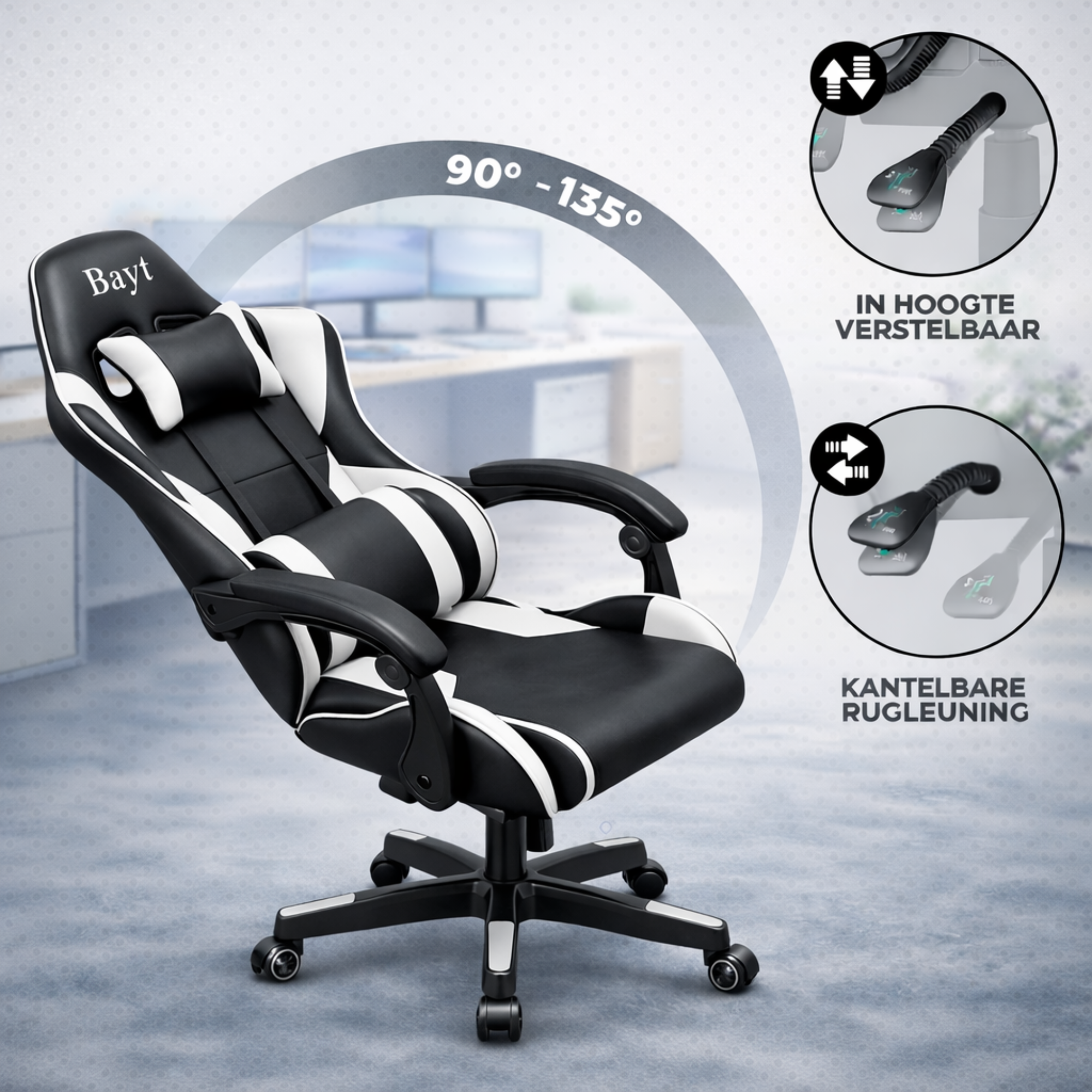 Bayt Gamestoel Wit - Baytliving