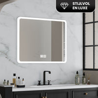 Bayt Badkamerspiegel met LED - 58x46 cm - 3 Lichtstanden - Baytliving
