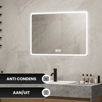 Bayt Badkamerspiegel met LED - 75x52 cm - 3 Lichtstanden - Baytliving
