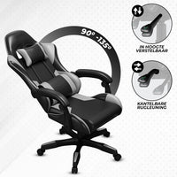 Bayt Gaming Stoel – Grijs/Zwart - Baytliving
