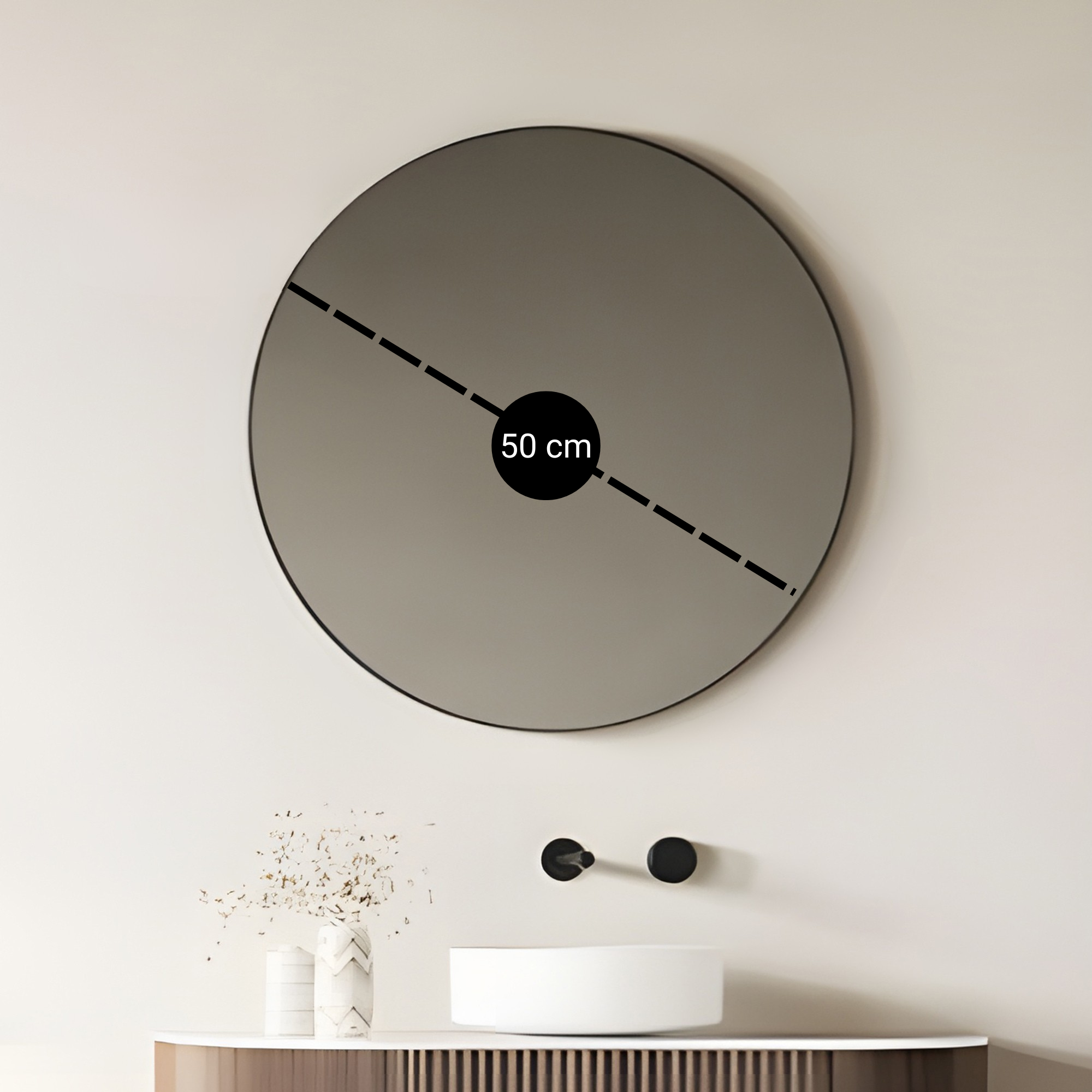 Bayt Badkamerspiegel - Ø 50 CM - Baytliving
