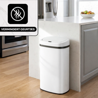 Bayt Prullenbak 60 liter - Touch Bin Prullenbak - Wit - Baytliving