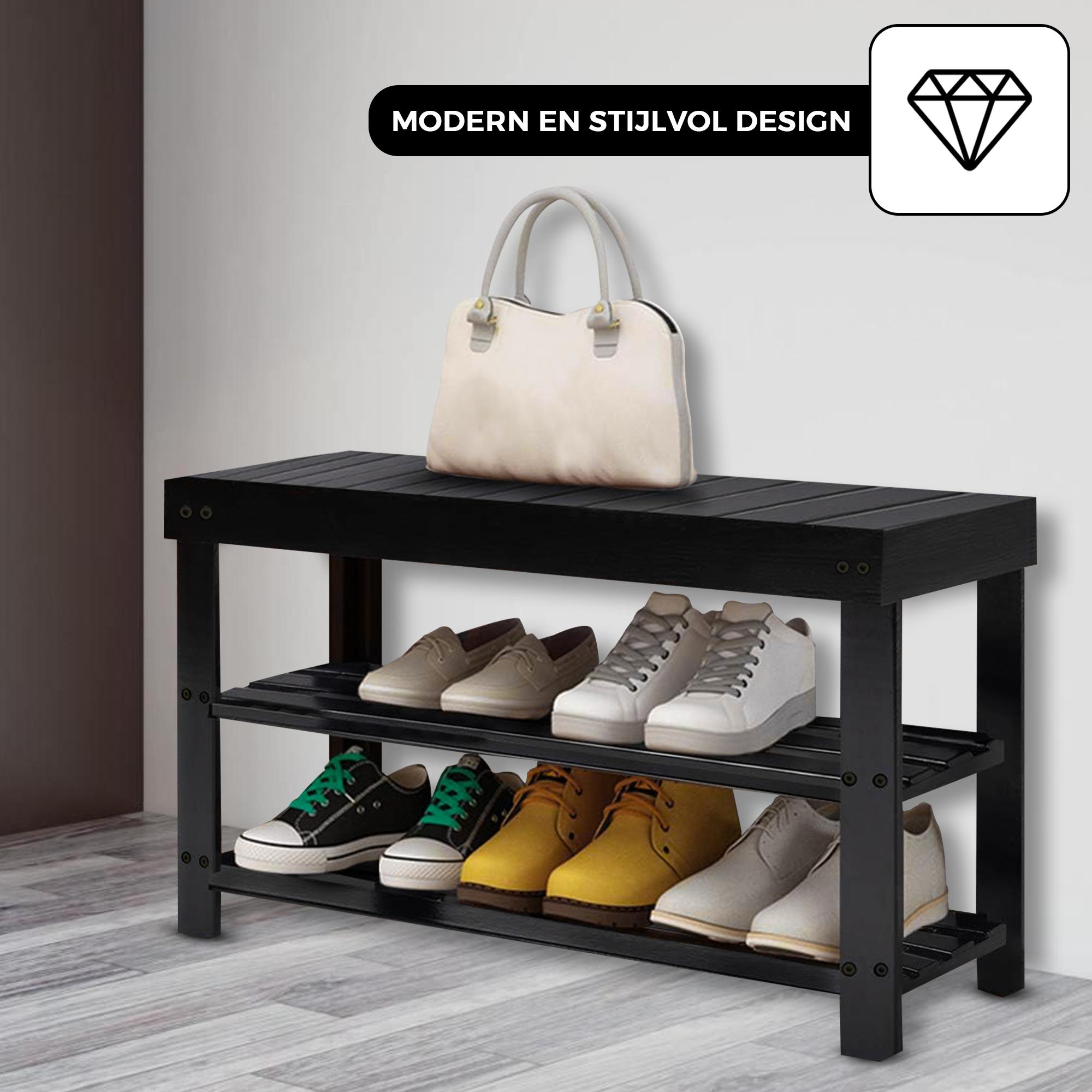 Bayt Schoenenrek – Hout – 28 x 45 x 70 cm - Baytliving
