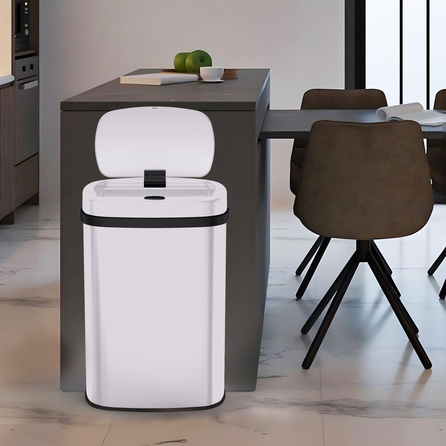 Bayt prullenbak 60 liter wit - Baytliving
