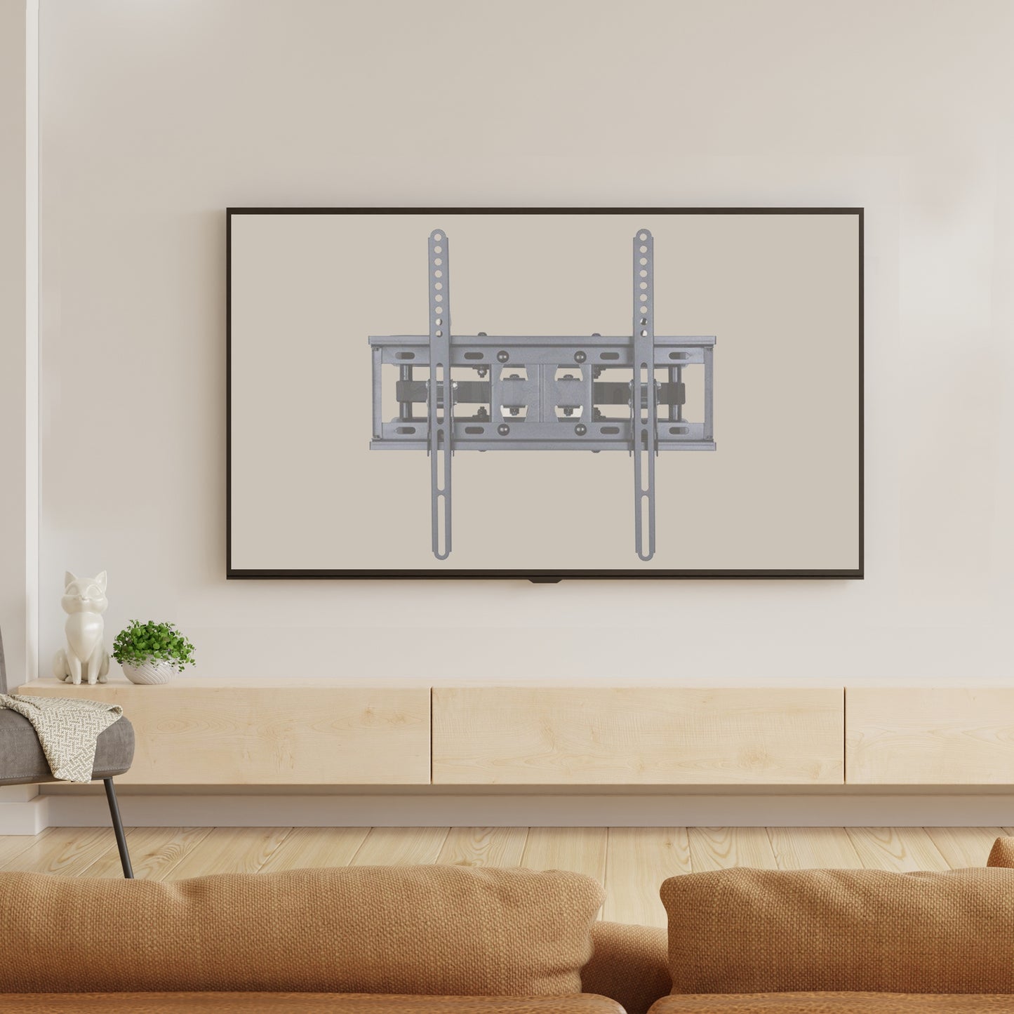 Bayt TV Beugel - TV Muurbeugel - Draaibaar - Kantelbaar - 32 Inch tot 55 inch - Tot 40 kg - Zwart - Baytliving