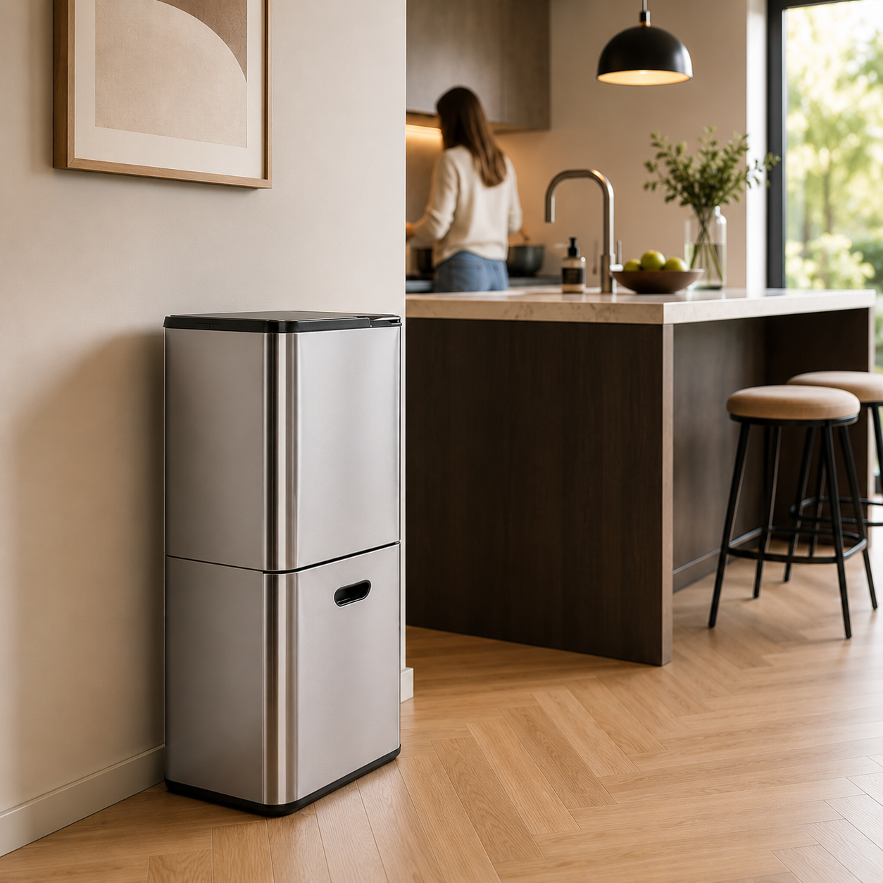 Touch Bin 2 Compartimenten - Baytliving
