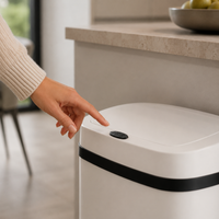 Bayt Prullenbak 60 liter - Touch Bin Prullenbak - Wit - Baytliving