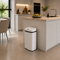 Bayt Prullenbak 60 liter - Touch Bin Prullenbak - Wit - Baytliving