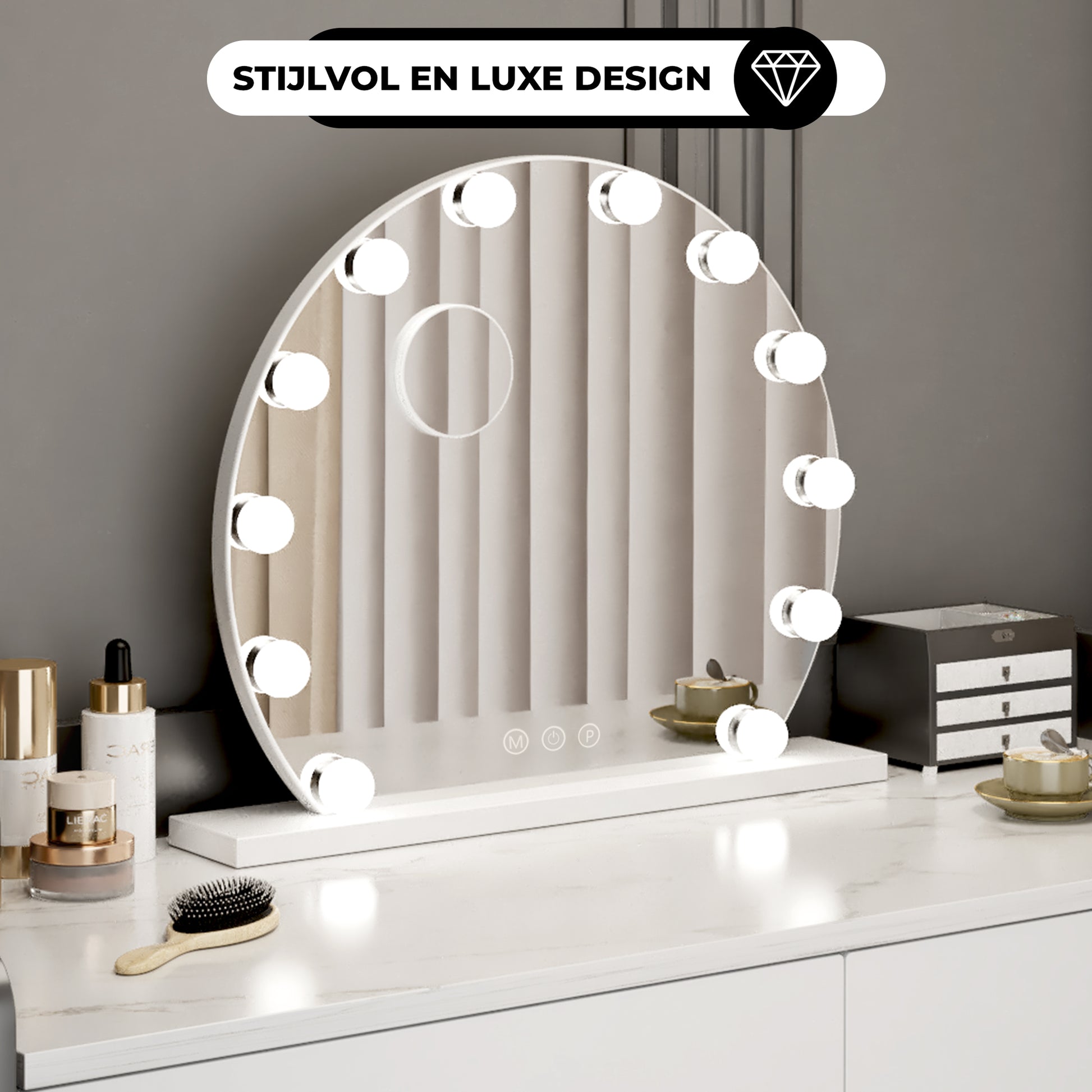 Hollywood Spiegel Ø 55cm - Baytliving