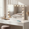 Hollywood Spiegel 58x46 cm met 3 Lichtstanden - Wit