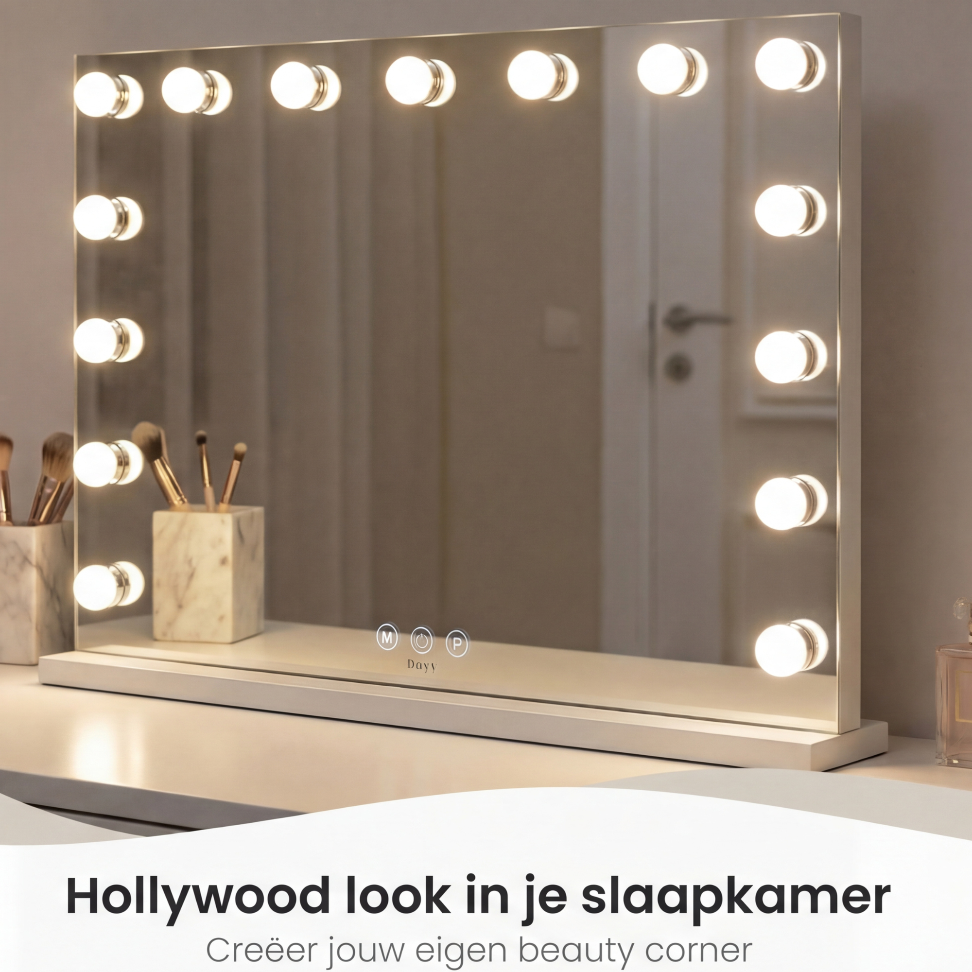 Bayt Hollywood Spiegel - 58x46 cm - Baytliving