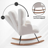 Bayt Schommelstoel - Wit - Baytliving