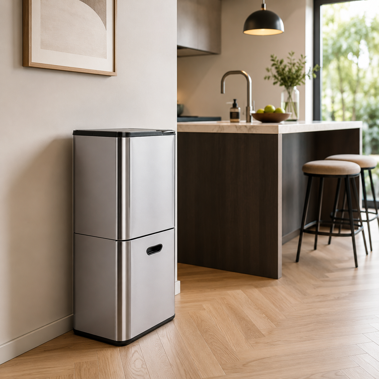 Touch Bin 2 Compartimenten - Baytliving