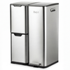 Prullenbak 3 Compartimenten met Pedaalbediening - Chrome