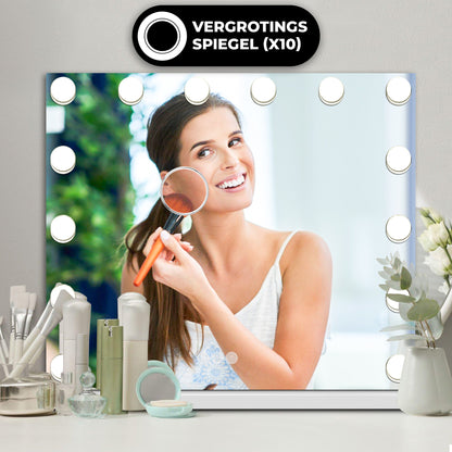 Hollywood Spiegel - 50x40cm - 10x Vergroting