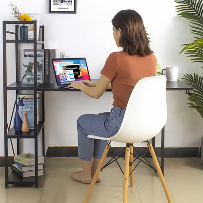 Bayt Bureau met Boekenkast - 120x75x60 cm - Zwart