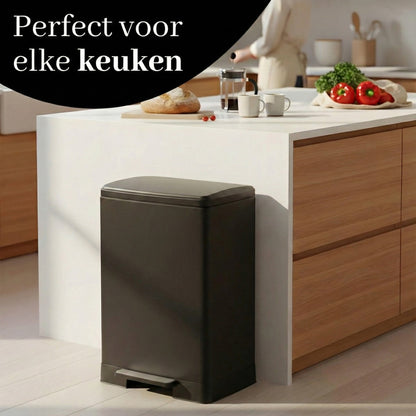 Bayt Prullenbak 60 Liter – Pedaalprullenbak - Zwart - Outlet