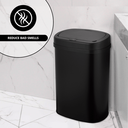 Bayt Prullenbak – 50L – Sensor – Zwart - Baytliving