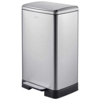 Prullenbak 60 Liter met Pedaalbediening - Zilver - Baytliving
