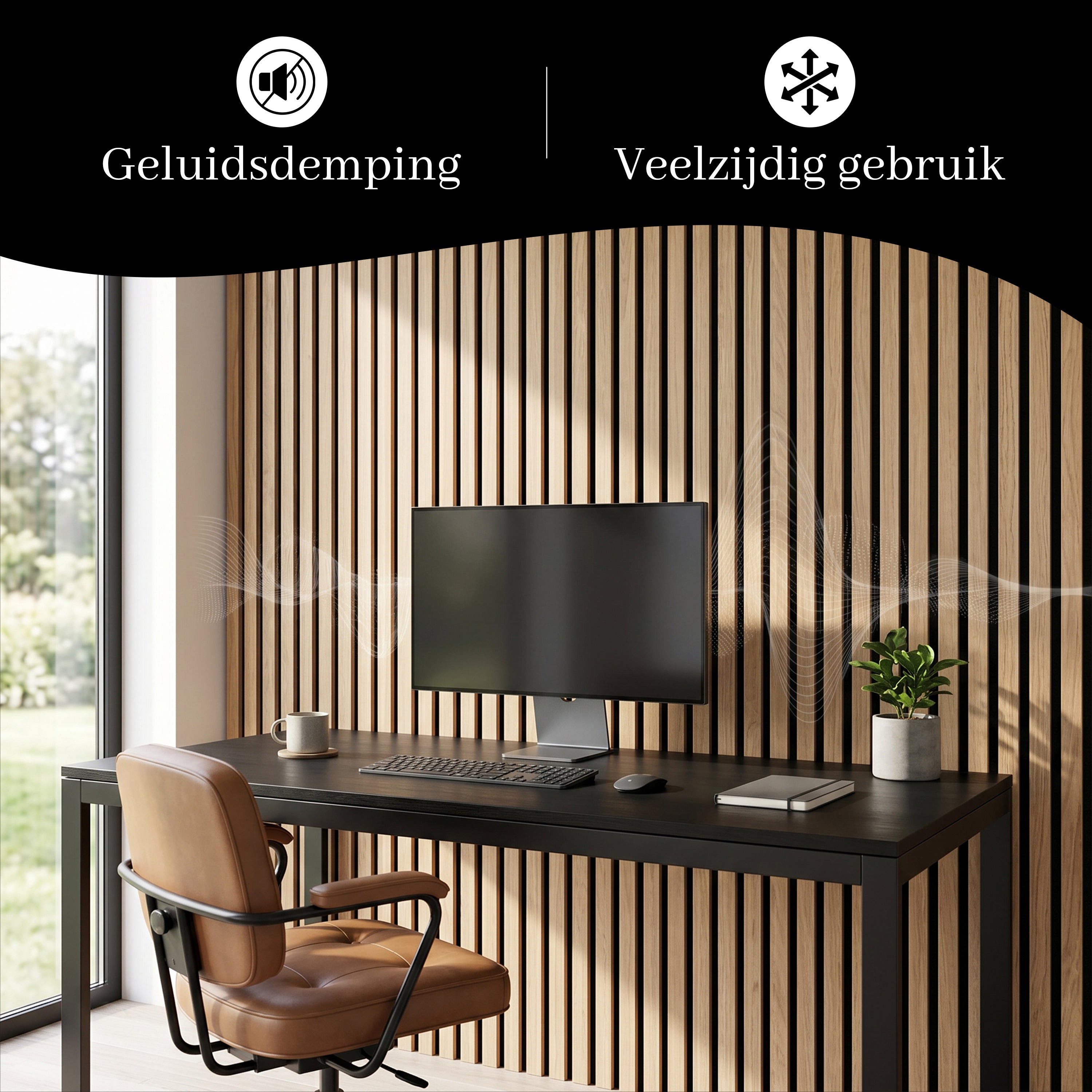 Akoestische Panelen Set van 4 - Baytliving