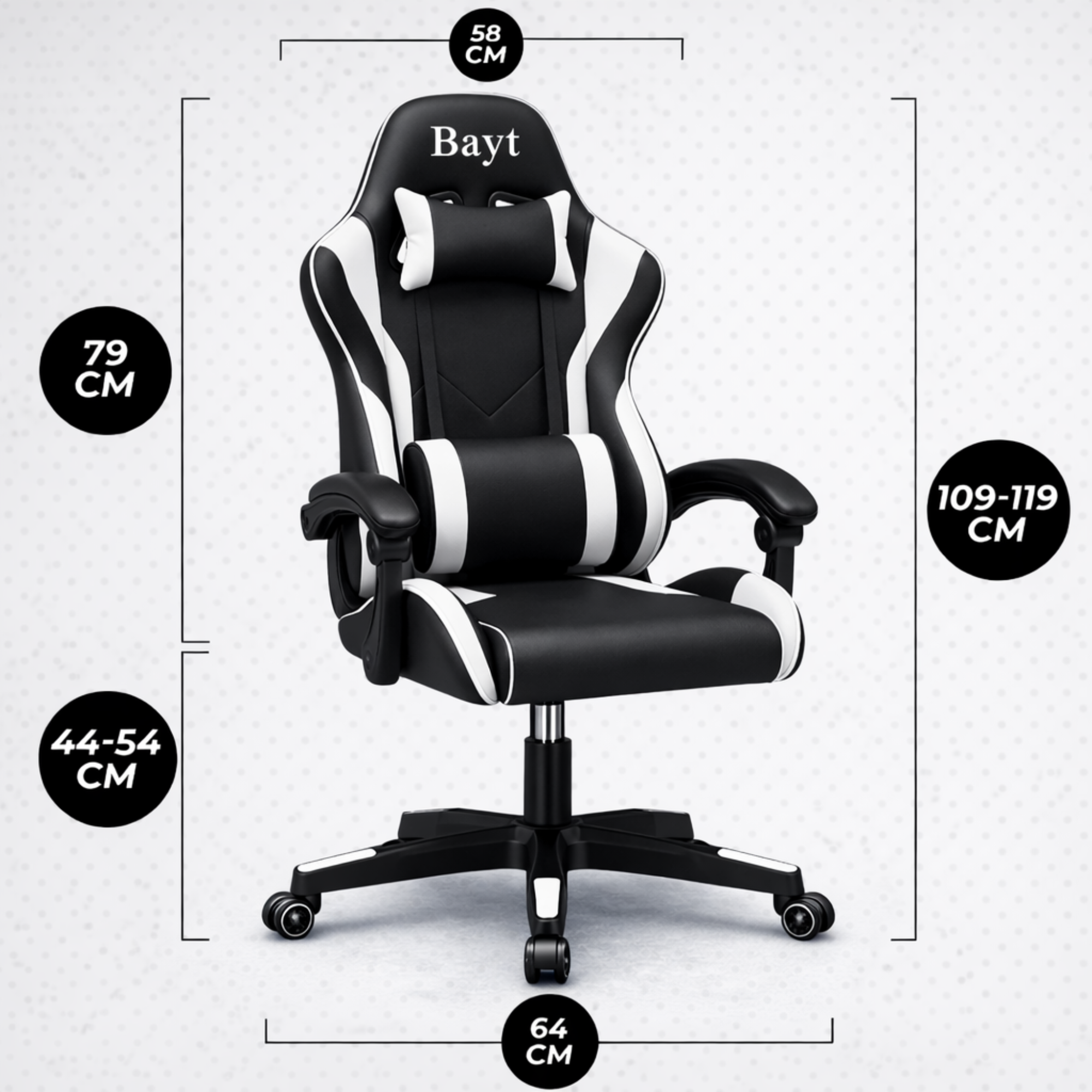 Bayt Gamestoel Wit - Baytliving