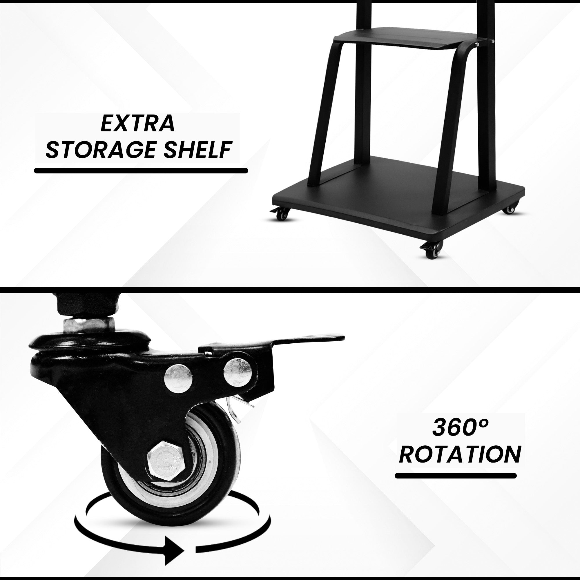 Bayt TV Standaard Verrijdbaar - 40-75 Inch - Baytliving
