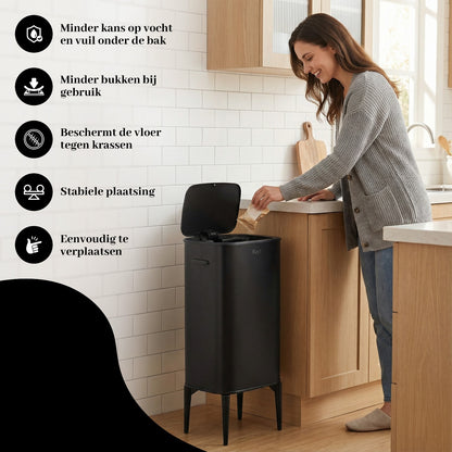 Bayt Prullenbak met pootjes - Sensor - Baytliving