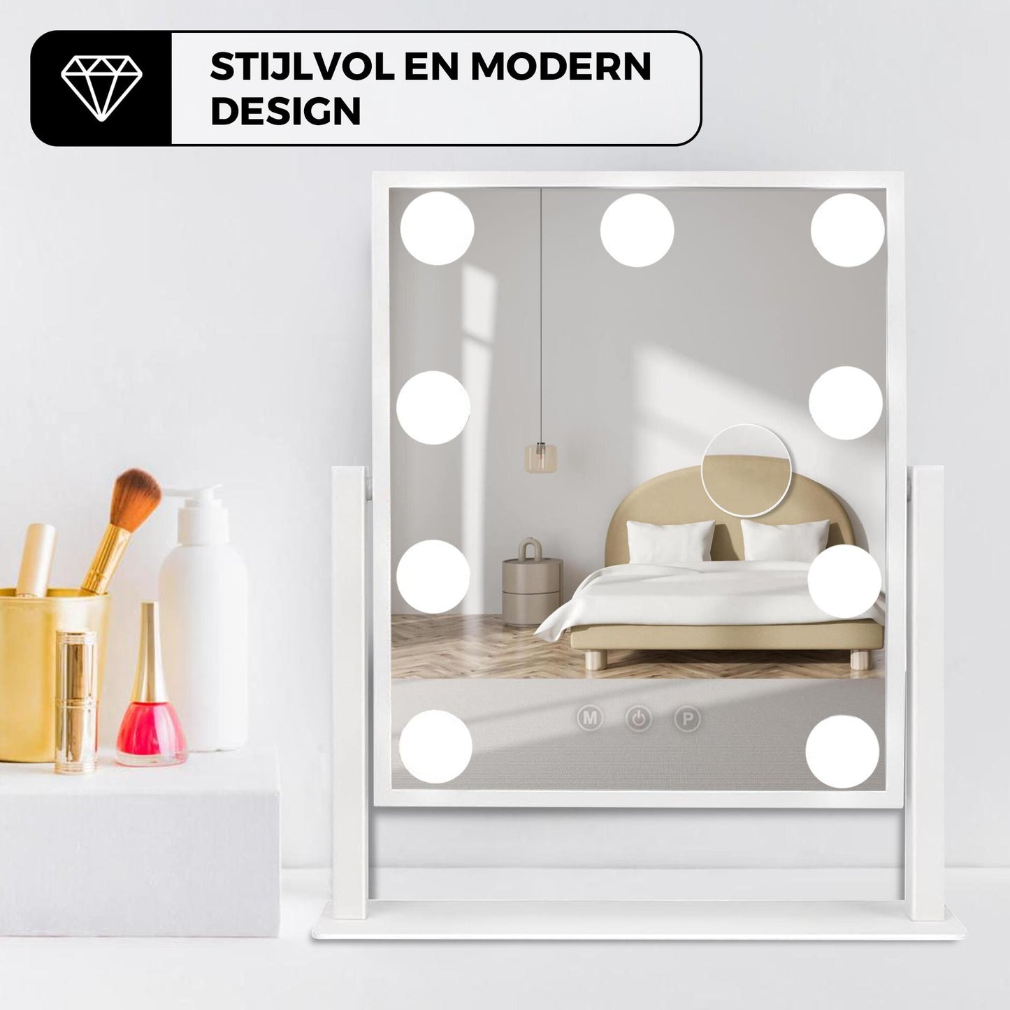 Hollywood Spiegel – 36 x 30Cm - Baytliving