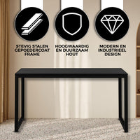 Bayt Bureau - 120x50x76 cm - Zwart - Baytliving