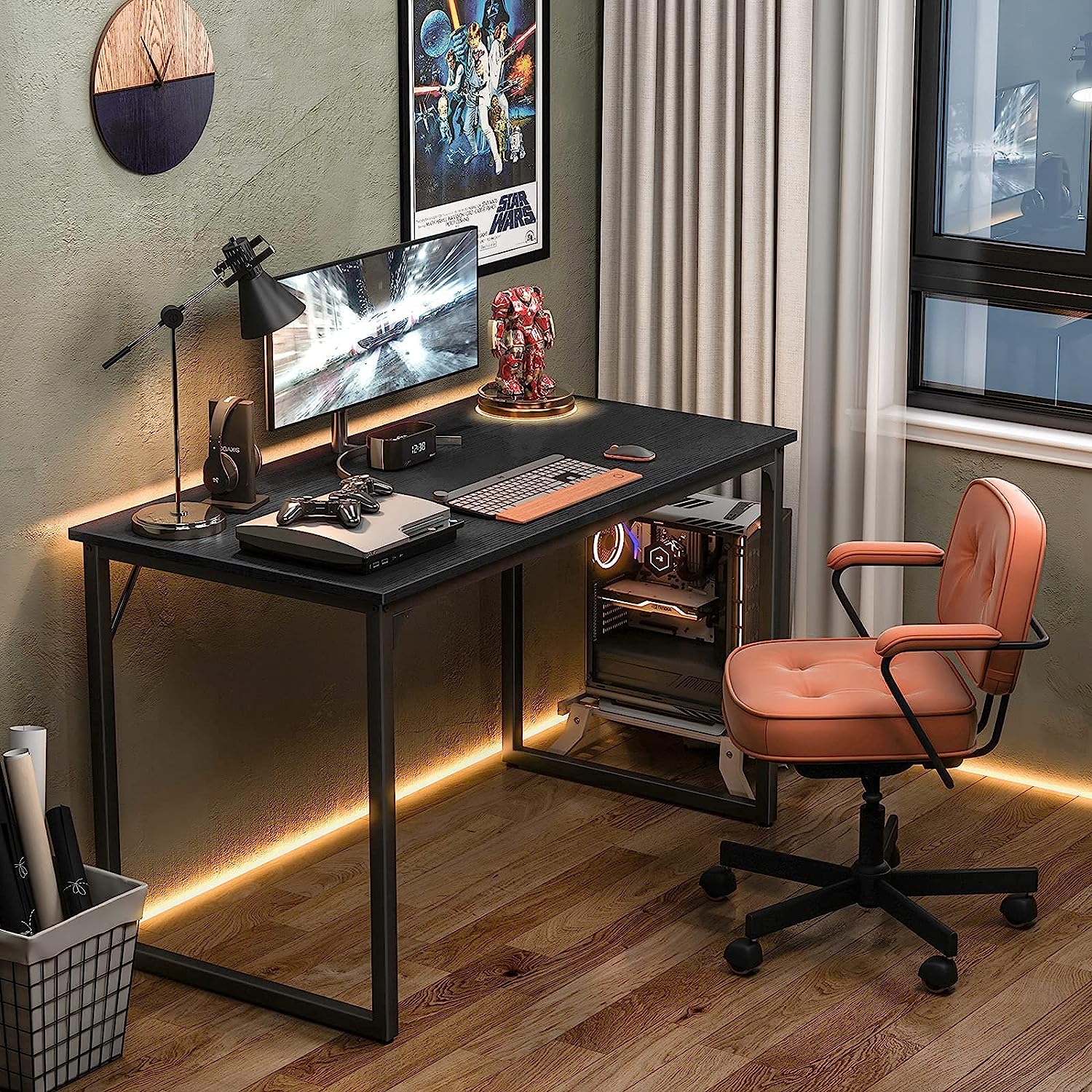 Bayt Bureau - 120x50x76 cm - Zwart - Baytliving