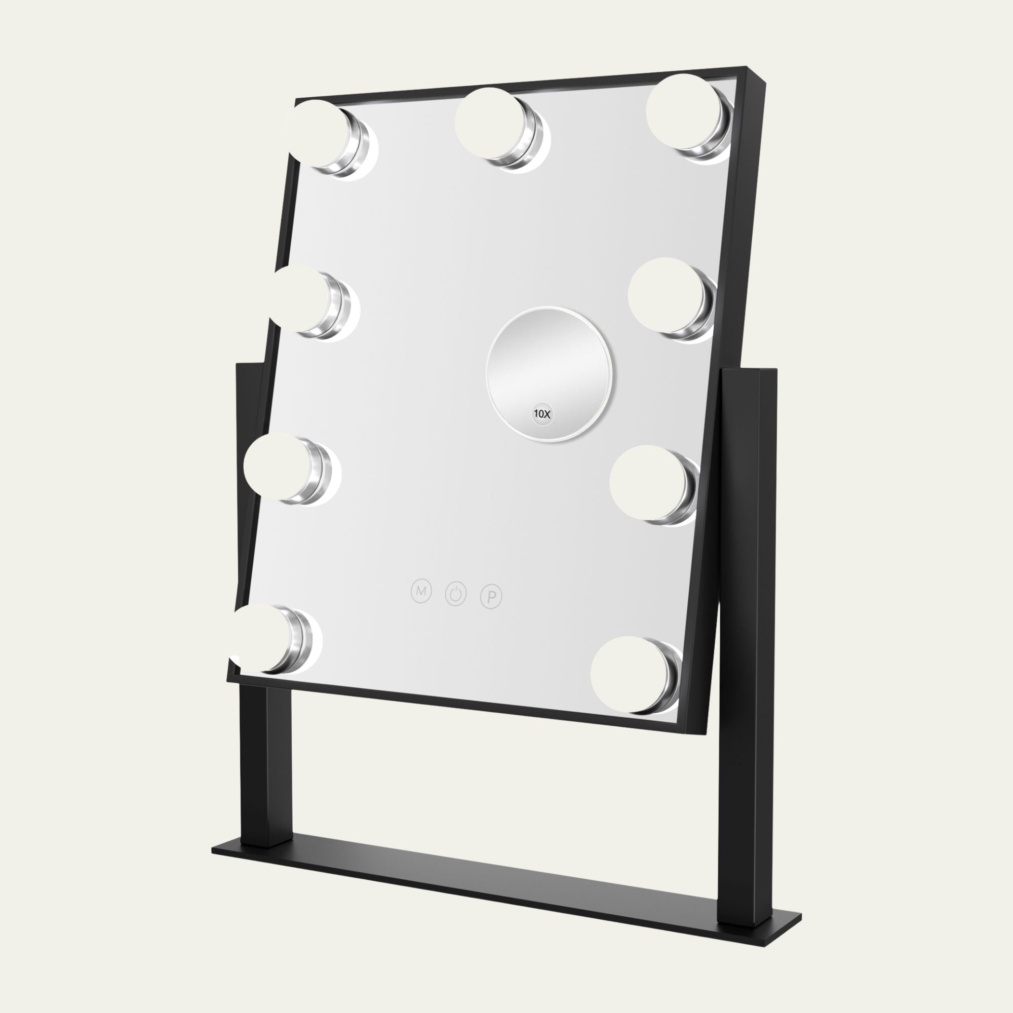 Hollywood Spiegel – 36x30Cm - Zwart - Baytliving
