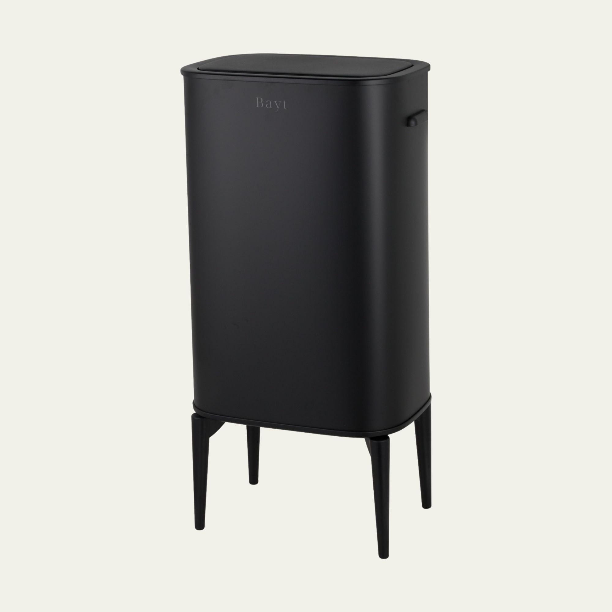 Pullenbak 53 Liter met Sensor - 4 Pootjes - Zwart - Baytliving