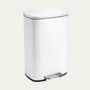 Prullenbak 50 Liter met Pedaalbediening  - Wit