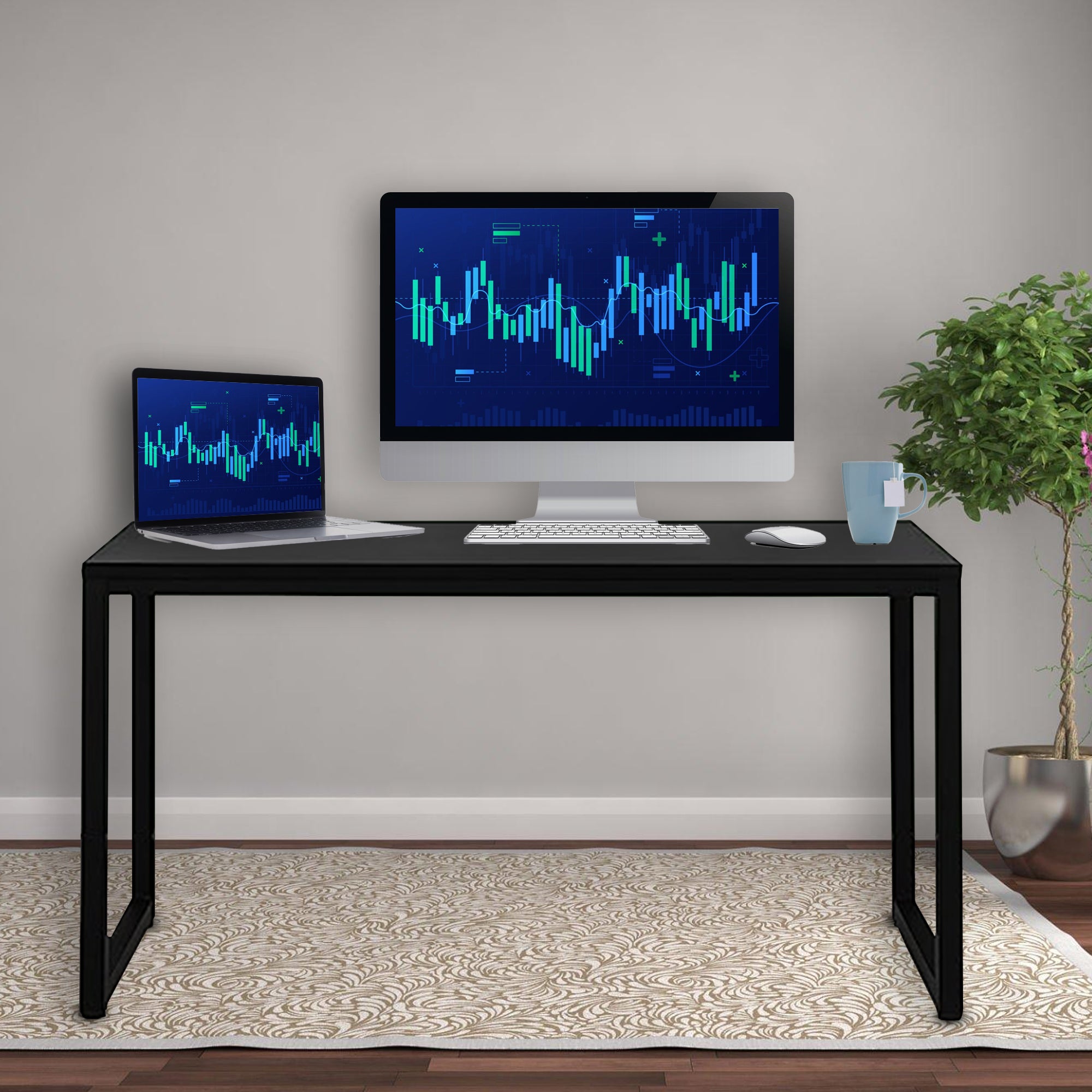 Bayt Bureau - 120x50x76 cm - Zwart - Baytliving