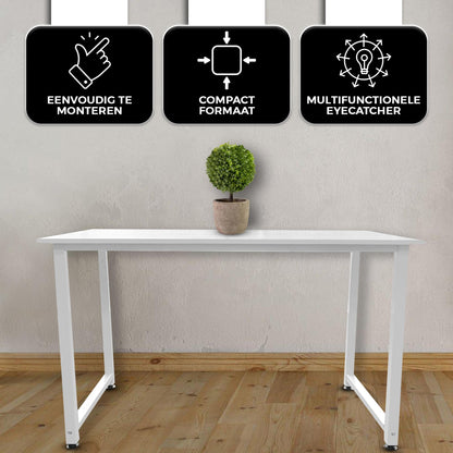 Bayt Bureau – 100 x 50 x 76 cm - Wit - Baytliving