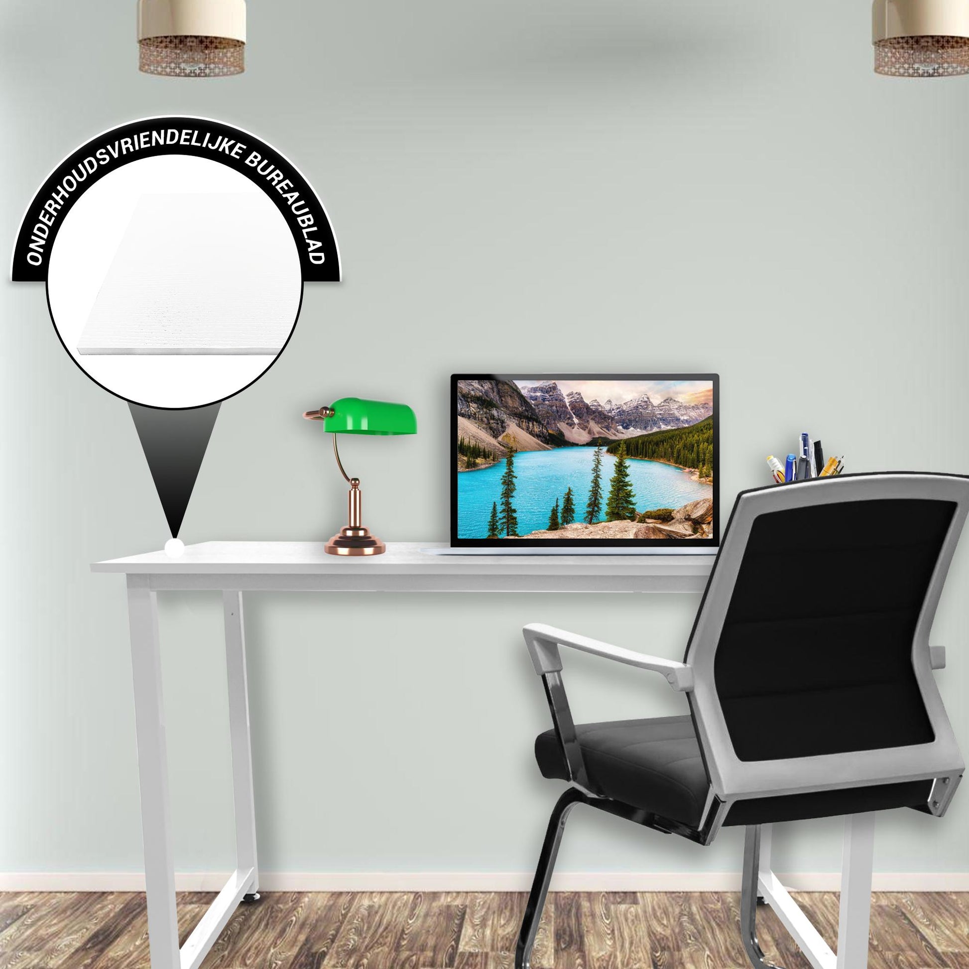 Bayt Bureau – 100 x 50 x 76 cm - Wit - Baytliving